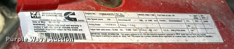 image for item OM9785 2015 Ford F750 Super Duty water truck