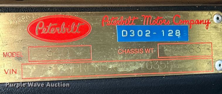 image for item OM9804 2008 Peterbilt  340 dump truck