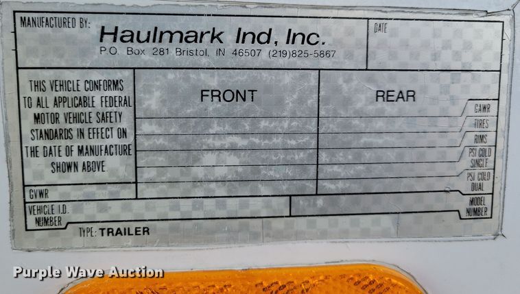 image for item DL7819 1990 Haulmark GGN840BT enclosed cargo trailer