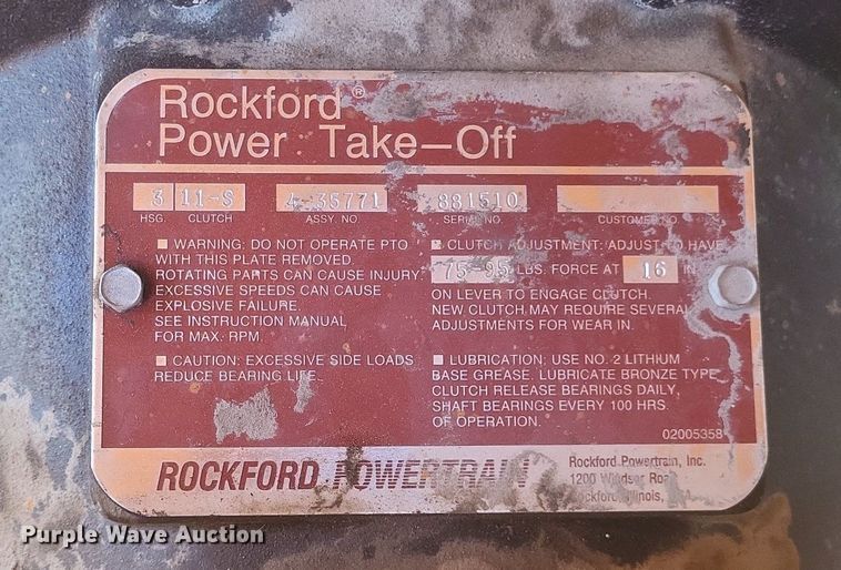 image for item DO4818 1995 Sewer Equipment Co. of America  747FR2000 sewer jetter trailer