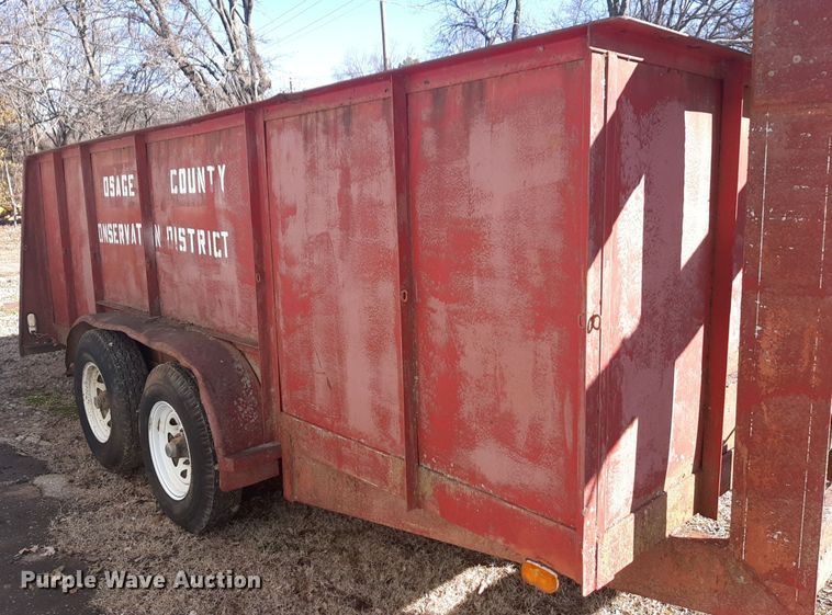 image for item DP2585 Shop made utility trailer