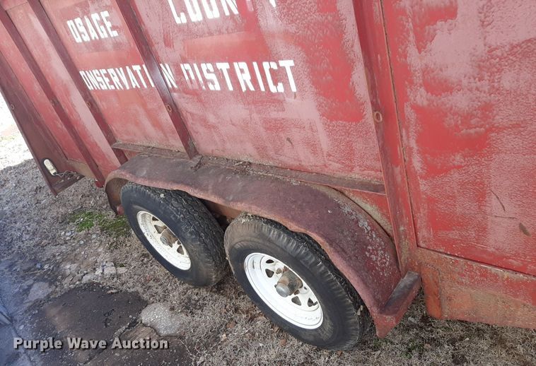image for item DP2585 Shop made utility trailer