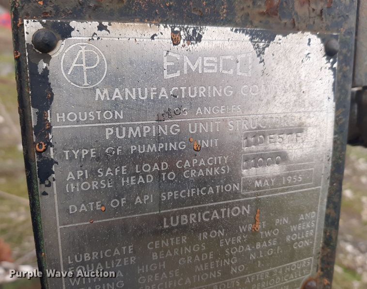 image for item DV9796 Emsco pump jack