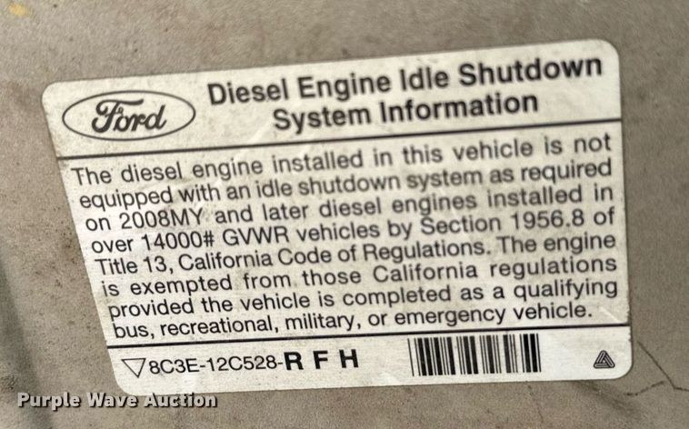 image for item EJ0174 2009 Ford E450 Super Duty shuttle bus