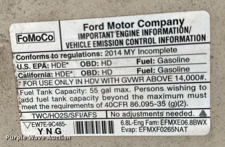 image for item EJ0219 2014 Ford E450 shuttle bus