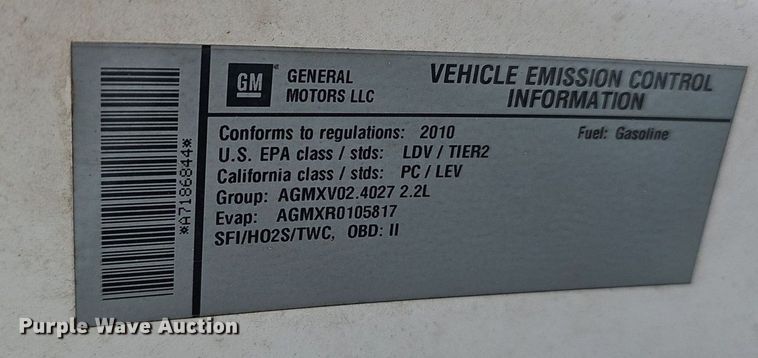 image for item EJ5868 2010 Chevrolet Cobalt LT 