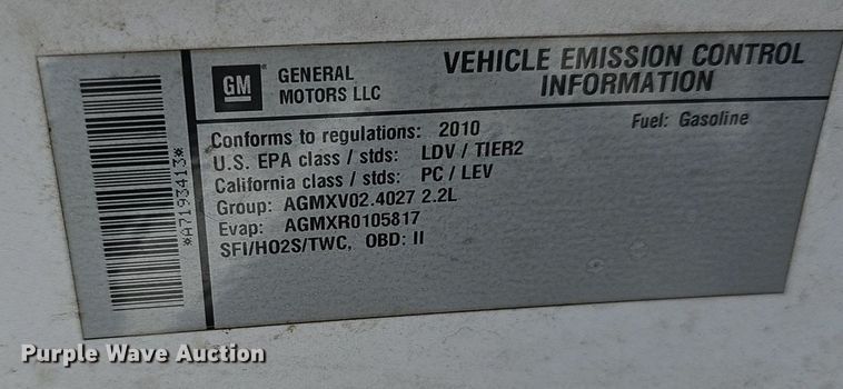image for item EJ5869 2010 Chevrolet Cobalt LT 