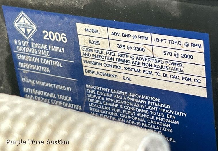 image for item EK4016 2007 Ford F550 Super Duty XL dump truck