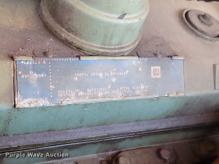 image for item JZ9852 1982 Oshkosh H-2218 snow blower truck