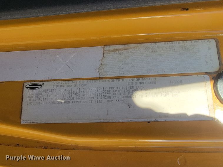 image for item KU9054 2009 Sterling  LT9500 dump truck