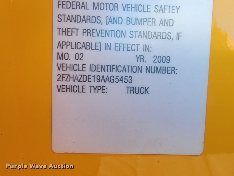 image for item KU9054 2009 Sterling  LT9500 dump truck