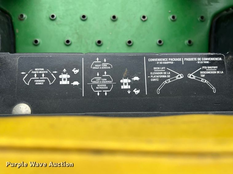 image for item KV9874 John Deere Z930M ZTR lawn mower