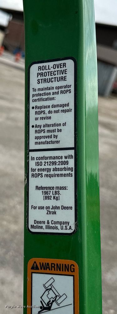 image for item KV9875 John Deere Z930M ZTR lawn mower