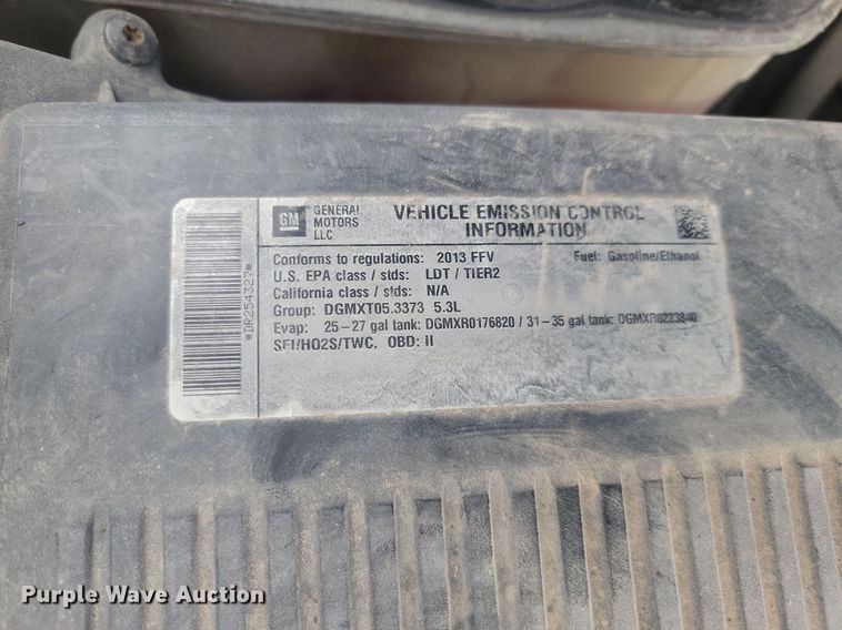 image for item LA9614 2013 Chevrolet  Tahoe Police SUV