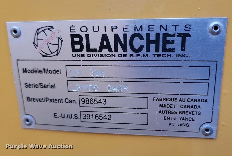 image for item LA9645 1998 RPM Tech LM 314 snow blower