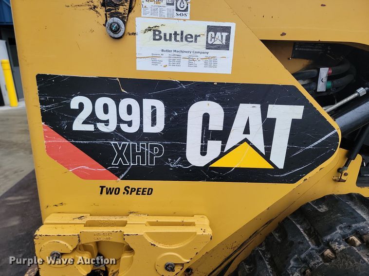 image for item LA9649 2013 Caterpillar 299DXHP tracked skid steer loader