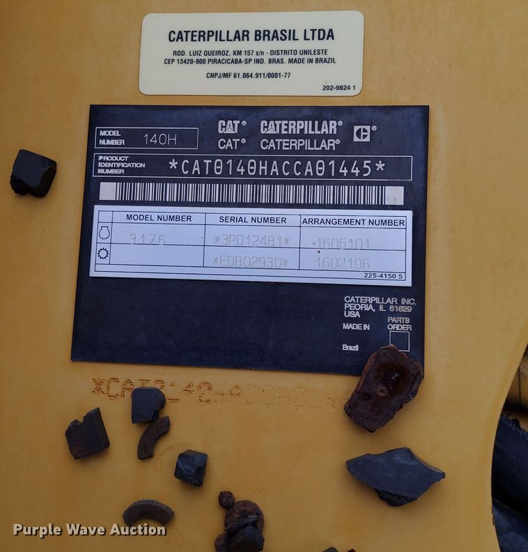 image for item LN9926 2005 Caterpillar 140H VHP motor grader