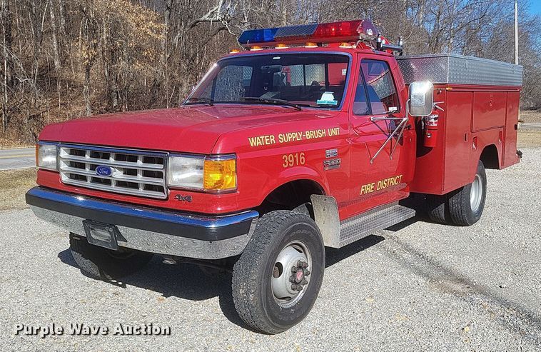 image for item MI9936 1988 Ford F350 XL brush fire truck