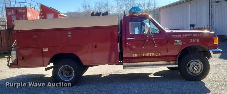 image for item MI9936 1988 Ford F350 XL brush fire truck