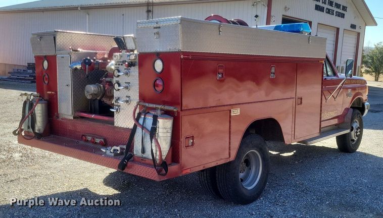 image for item MI9936 1988 Ford F350 XL brush fire truck
