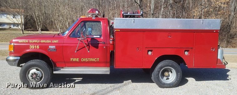 image for item MI9936 1988 Ford F350 XL brush fire truck