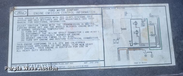 image for item MI9936 1988 Ford F350 XL brush fire truck