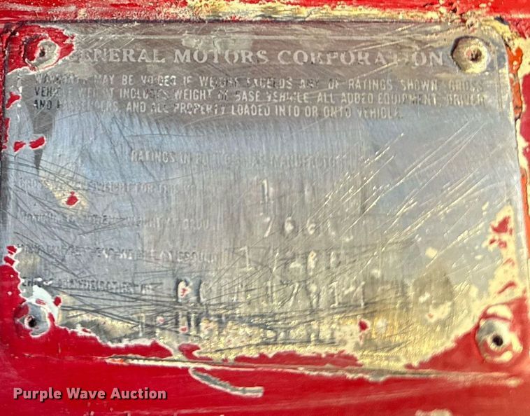 image for item NI9783 1977 Chevrolet C60 dump truck