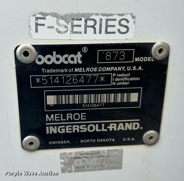 image for item NI9786 1999 Bobcat 873 skid steer loader