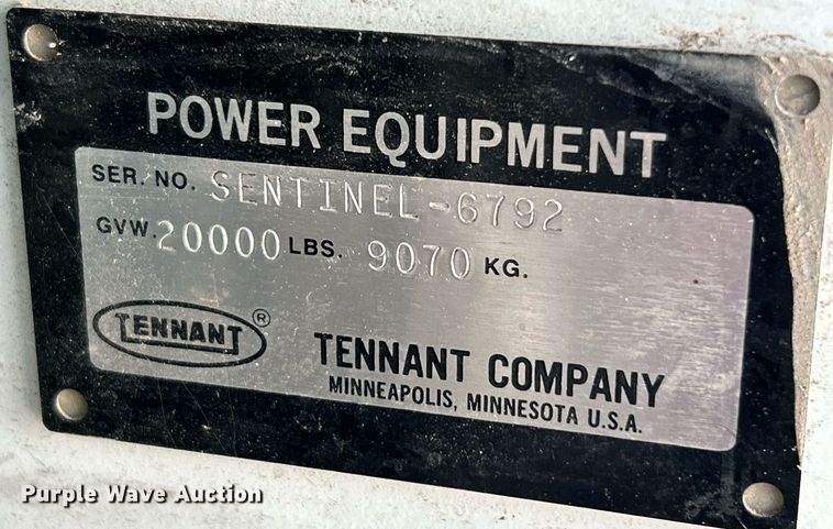 image for item NJ9541 Tennant Sentinel street sweeper