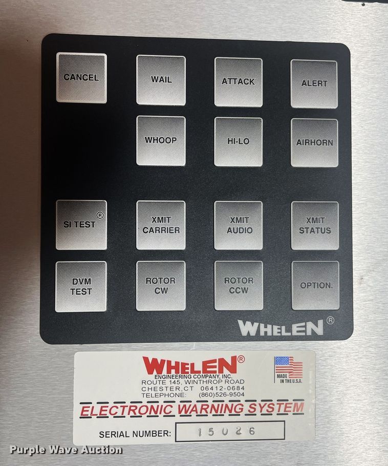 image for item NJ9545 (2) Whelen WPS4004 emergency sirens