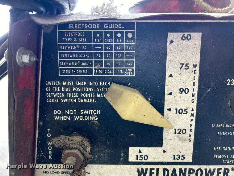 image for item NJ9553 Lincoln Electric  Weldanpower 150 welder/generator