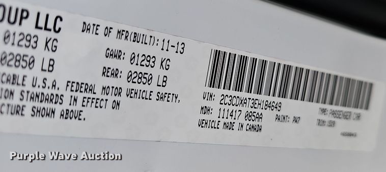 image for item NP9166 2014 Dodge Charger Police 