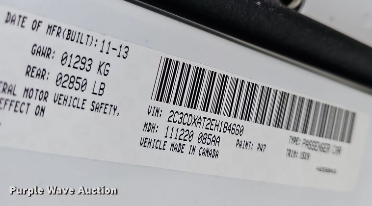 image for item NP9172 2014 Dodge  Charger Police 