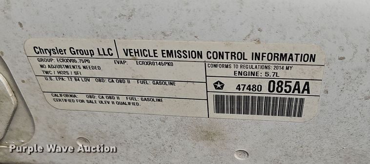 image for item NP9176 2014 Dodge Charger Police 