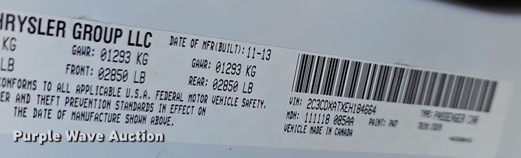 image for item NP9177 2014 Dodge  Charger Police 