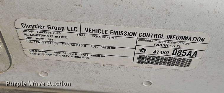 image for item NP9178 2014 Dodge Charger Police 