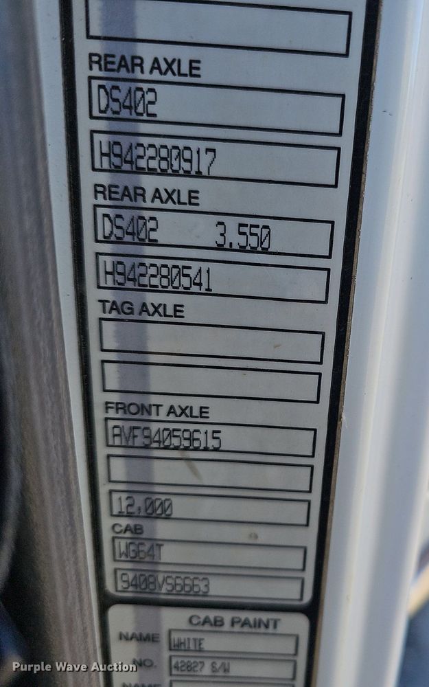 image for item NP9383 1995 Volvo White GMC semi truck