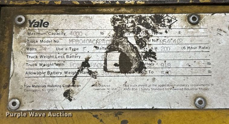 image for item NU9300 (4) pallet jacks