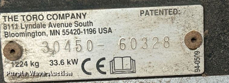 image for item NU9311 Toro Groundsmaster 455-D lawn mower
