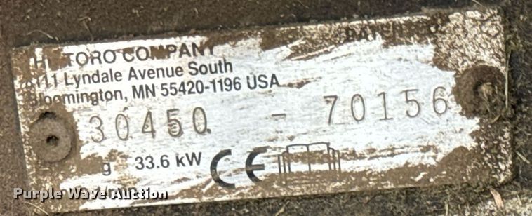 image for item NU9311 Toro Groundsmaster 455-D lawn mower