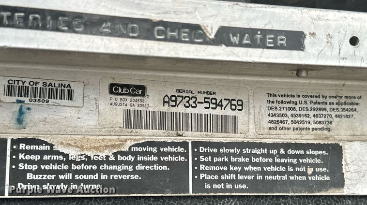 image for item NU9312 (2) golf carts