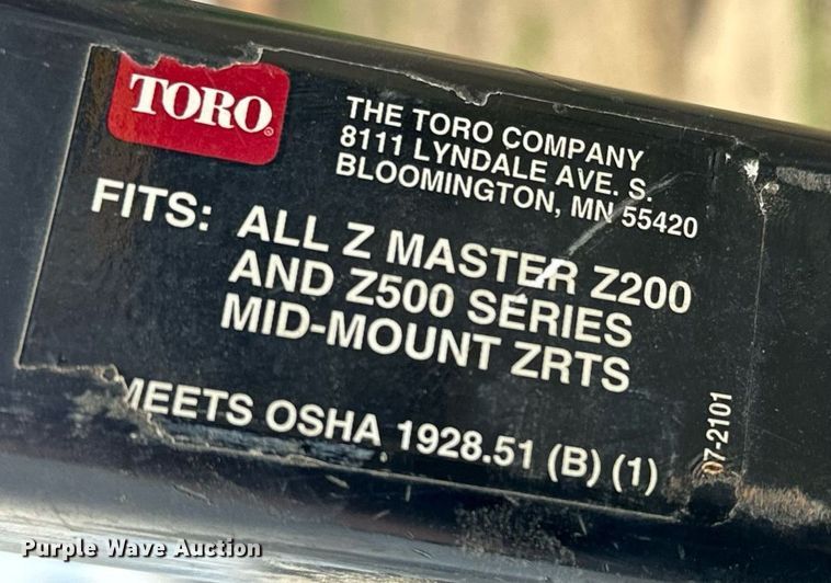 image for item NU9314 Toro 74269 ZTR lawn mower