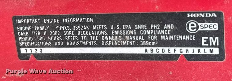 image for item NU9316 Lawn equipment 