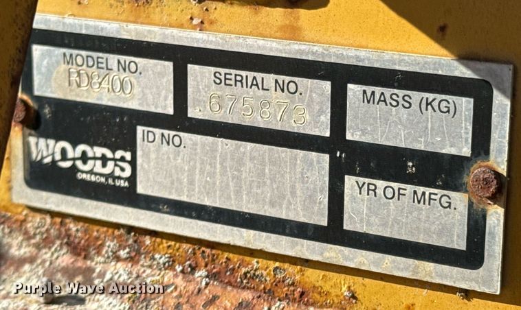 image for item OJ9451 Woods RD8400 finish mower