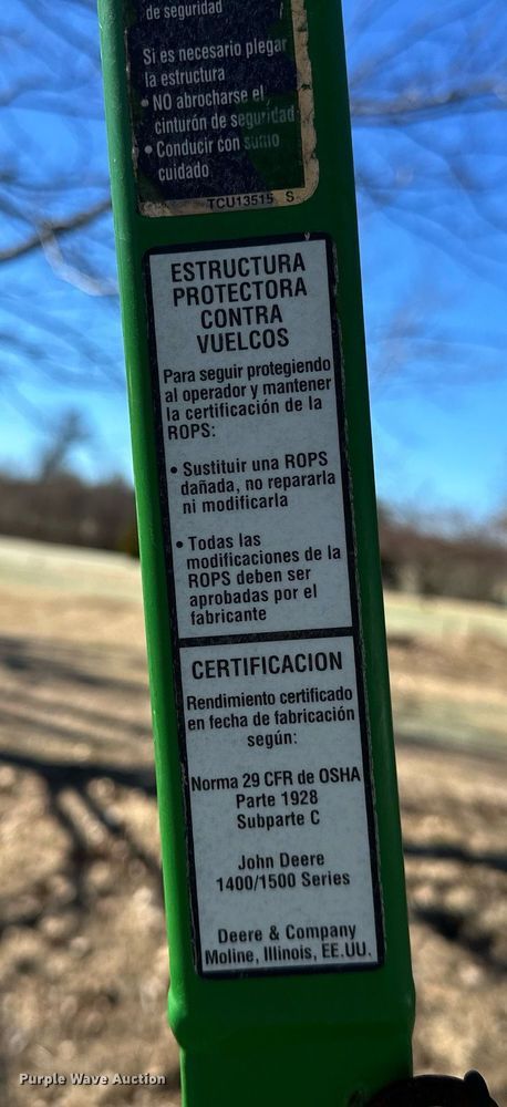 image for item OM9763 John Deere  1435 Series II lawn mower