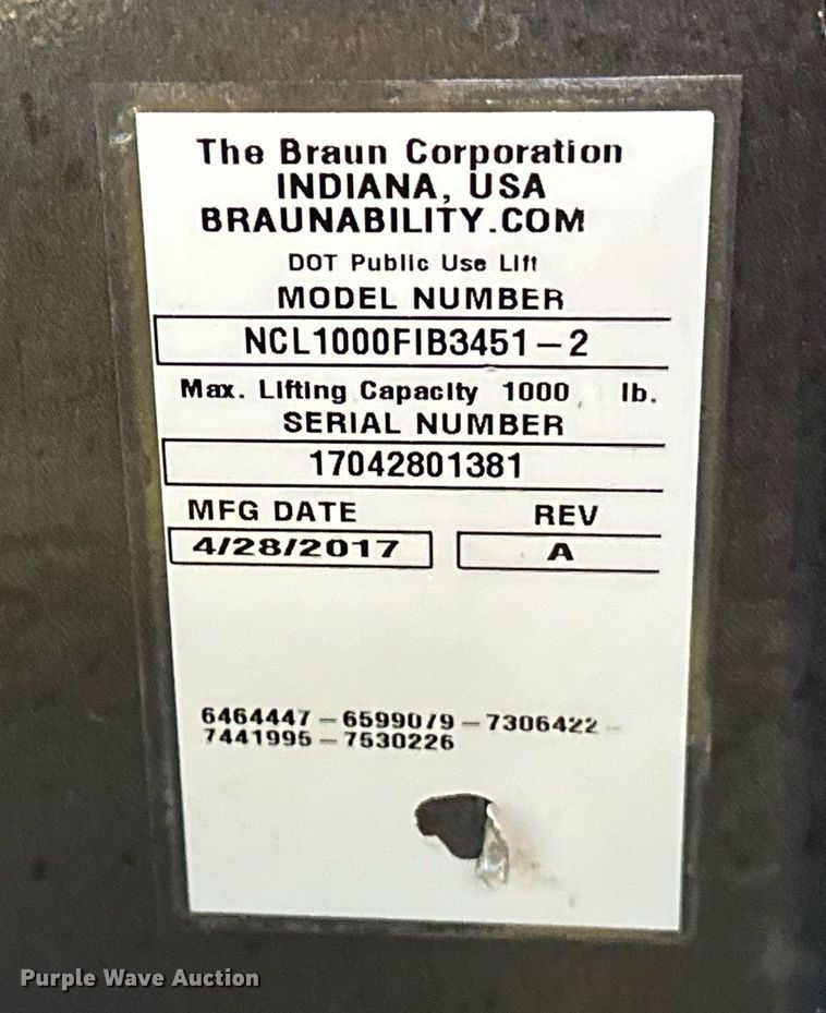 image for item OM9807 2017 Ford  Transit 350 handicap accessible van