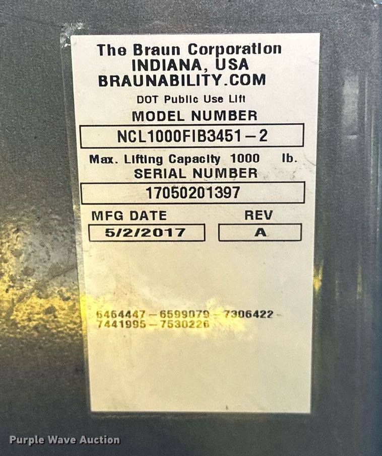 image for item OM9808 2017 Ford  Transit 350 handicap accessible van