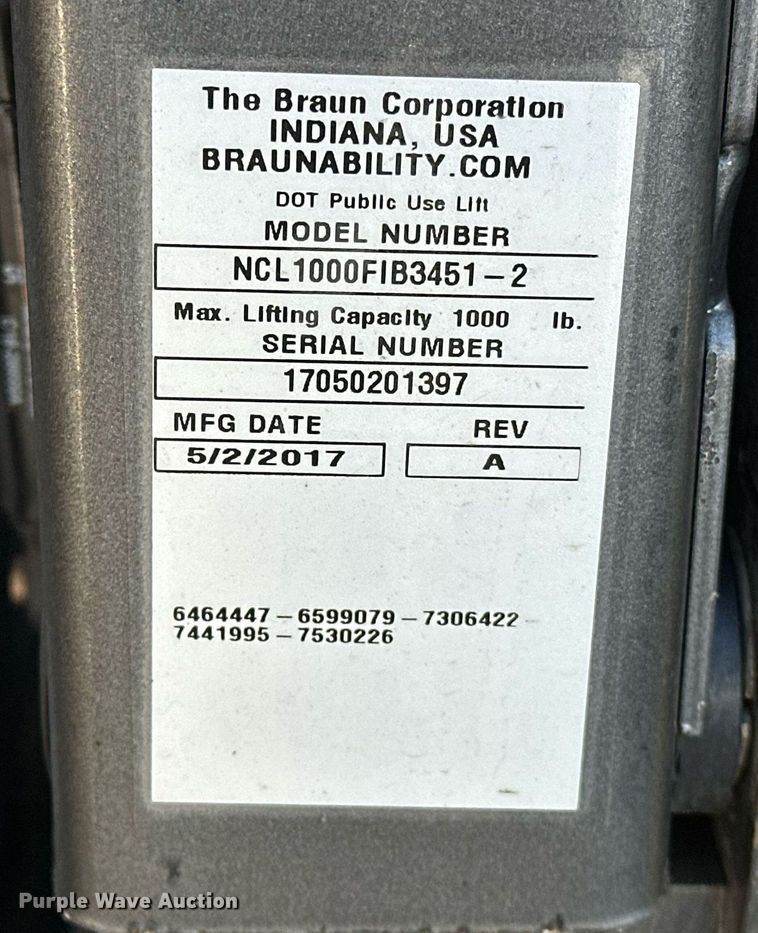 image for item OM9808 2017 Ford  Transit 350 handicap accessible van