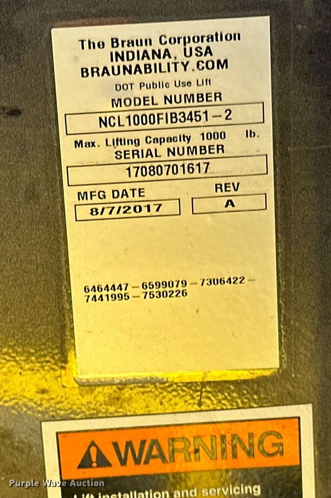 image for item OM9810 2017 Ford Transit 350 handicap accessible van