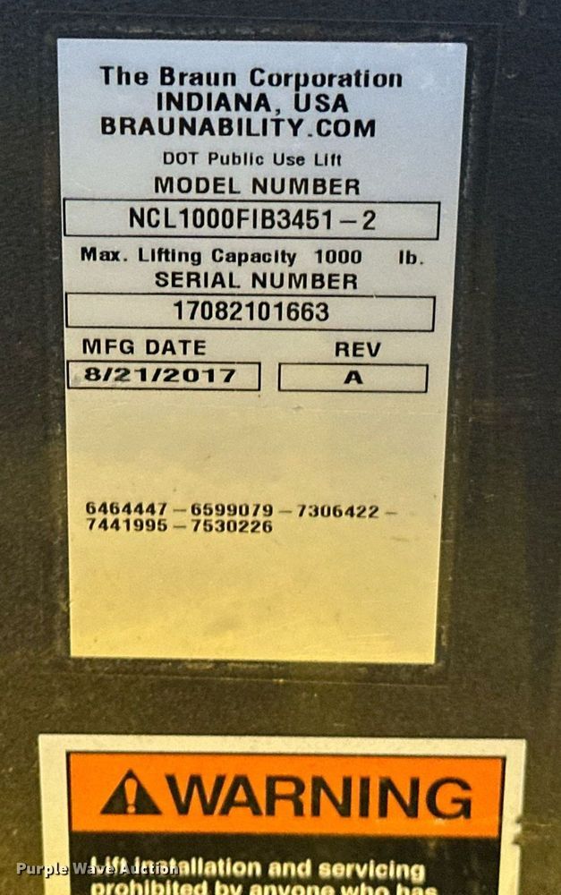 image for item OM9812 2017 Ford Transit 350 handicap accessible van